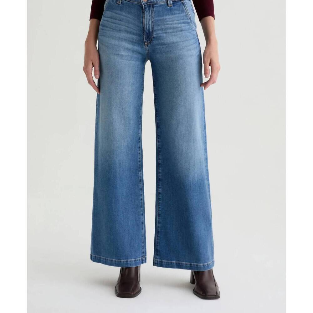 NEW AG JEANS stella palazzo wide-leg jeans in soaring